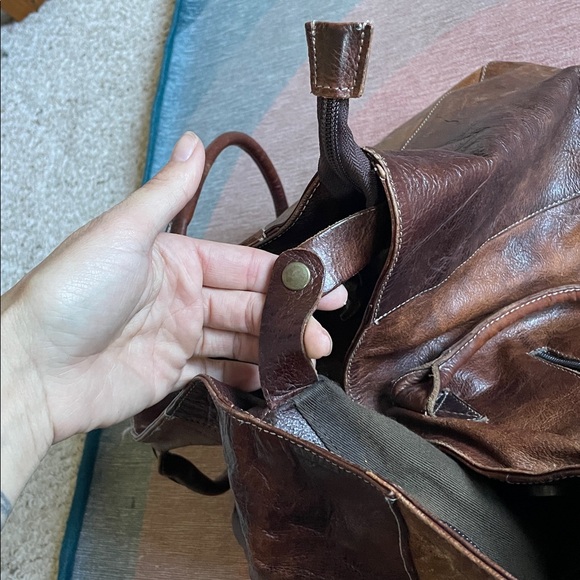 BED STU Perfect Fall Brown Leather Cersei Tote Bag - Picture 11 of 17